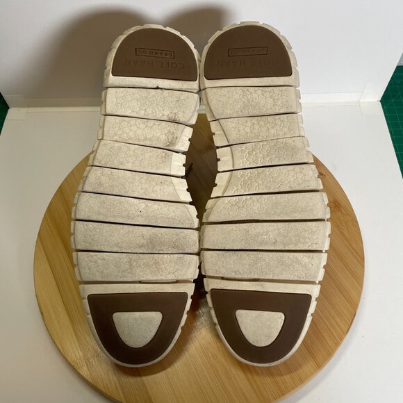 Cole Haan Men 10.5 Gray Beige ZeroGrand Oxford C31256 Suede Leather Lightweight - Picture 8 of 9